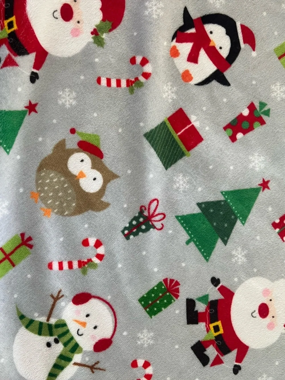 Minky Couture Plush Christmas Themed Holiday Print Luxe Standard Pillow Cases